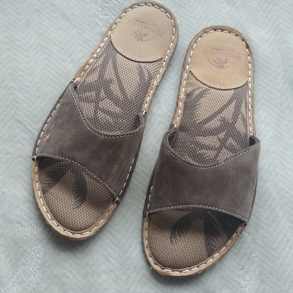 Margaritaville sandals flip flops slip ons size 7 Soles of the Tropics NWOT